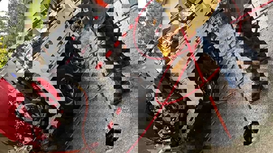 cleaning a sewer with a hydro jet truck