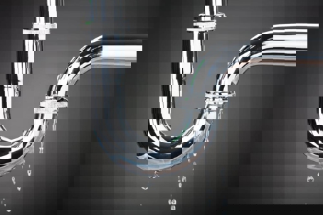 A leaky chrome p-trap