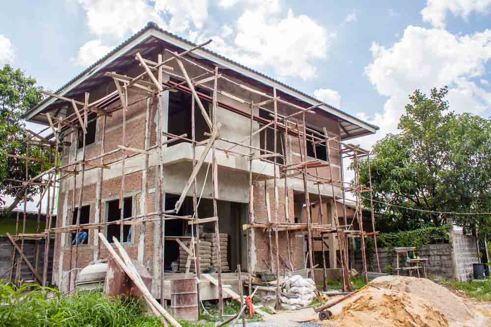 house under construction house under construction