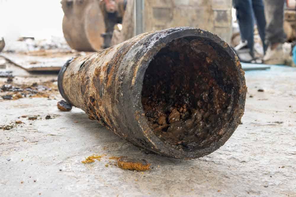 deteriorating water line