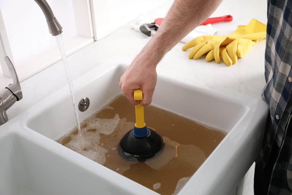 Severely clogged drain