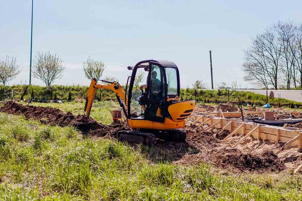 outdoor excavation project in progress